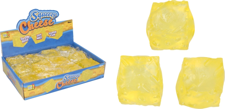 Formaggio antistress squishy 5 × 5 cm - 1 pezzo