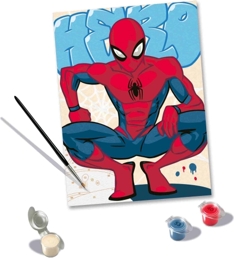 CreArt Spider-man pittura con i numeri