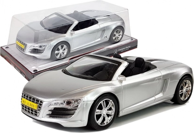 Macchinina Cabriolet con Trazione a Frizione Argento 1:18