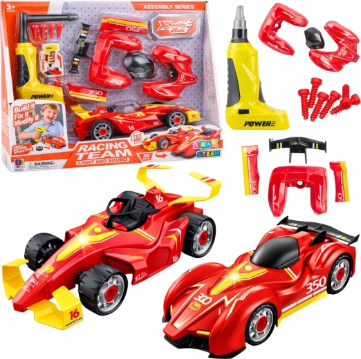 Set di tuning per auto da corsa da avvitare con avvitatore a batteria e luci