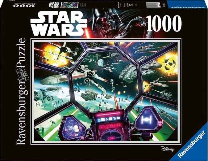 Puzzle Ravensburger STAR WARS: cabina di pilotaggio del TIE Fighter 1000 pezzi