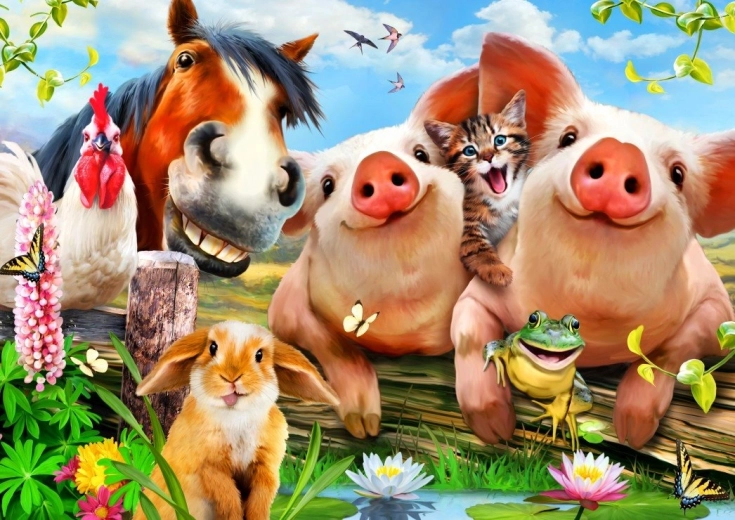 Puzzle Adorabili animali domestici 500 pezzi BLUEBIRD