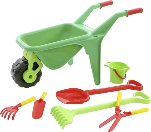 set giardiniere carriola con attrezzi per bambini