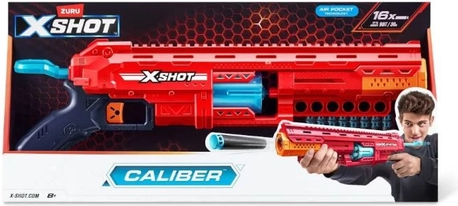 ZURU X-Shot Caliber lanciadori di dardi in schiuma con caricatore