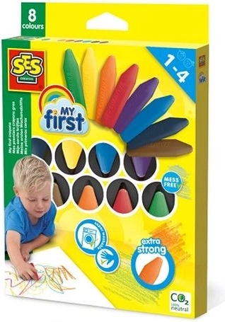 SES Creative My First pastelli a cera – 8 colori