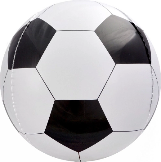 Palloncino in foil 16" pallone da calcio bianco‑nero