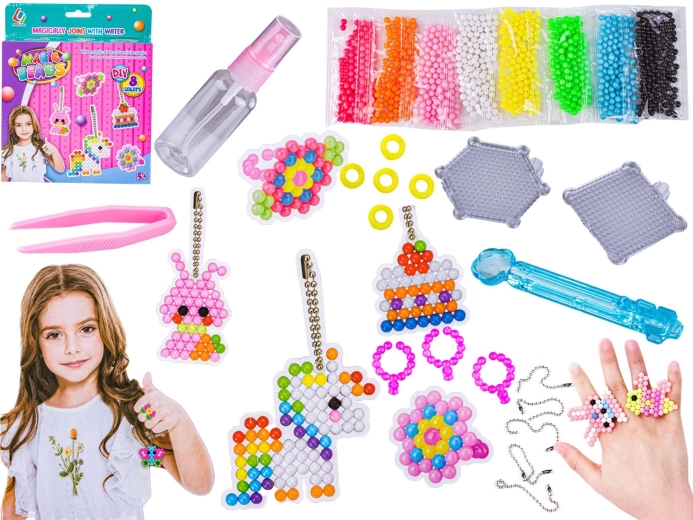 Perline ad acqua – set per creare gioielli e ciondoli (8 colori)