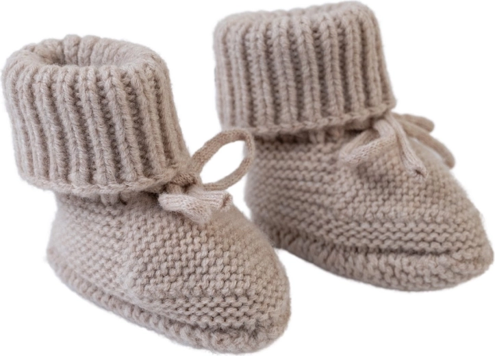 Lodger scarpine in merino beige 0–6 mesi
