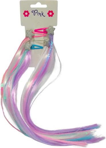 Mollette per capelli con sorpresa, 4 pz