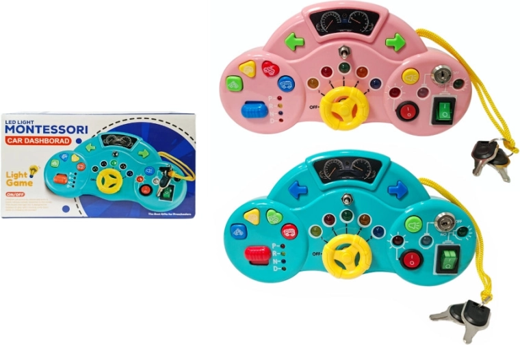 Volante interattivo per bambini con luci e suoni