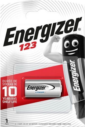 Batteria al litio per fotocamere Energizer CR123A 3 V