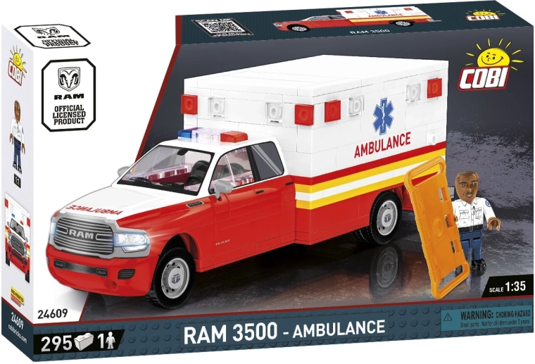 Cobi RAM 3500 ambulanza 1:35 (295 mattoncini)