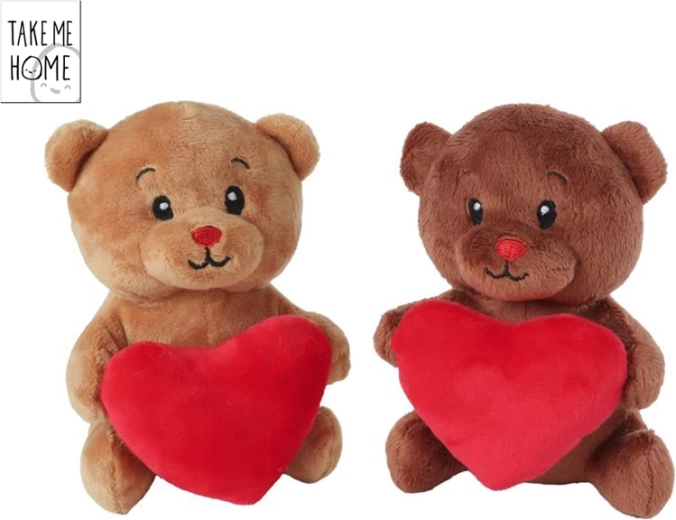 Orsetto di peluche con cuoricino 15 cm Take Me Home