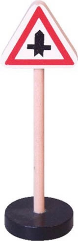 Segnale stradale in legno - strada principale e secondaria