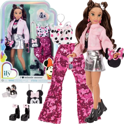 Disney ILY 4Ever bambola alla moda ispirata a MINNIE MOUSE con accessori 30 cm