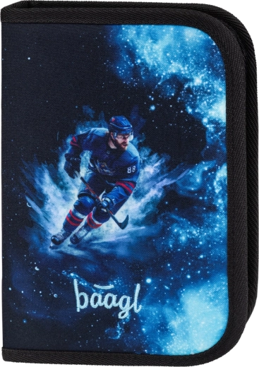 Astuccio scolastico BAAGL a uno scomparto Hockey