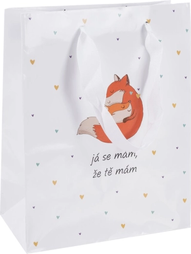 Borsa regalo in carta "Io me la godo" 18 × 10 × 23 cm