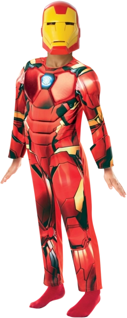 Costume deluxe di Iron Man per bambini 7–8 anni