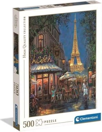Puzzle Clementoni Notte al caffè vicino alla Torre Eiffel, 500 pezzi