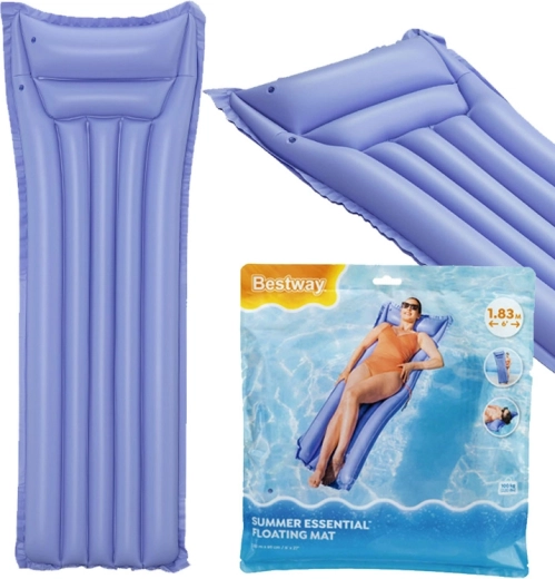 Bestway materassino da spiaggia gonfiabile per una persona, viola 183 × 69 cm
