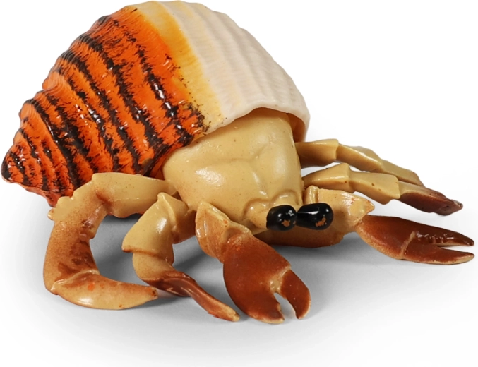 Granchio di gomma con conchiglia 10 cm