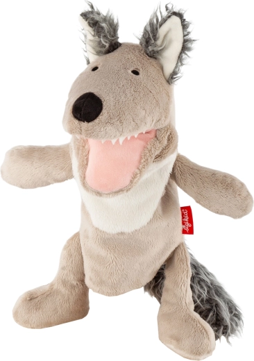 Sigikid burattino a mano in peluche lupo