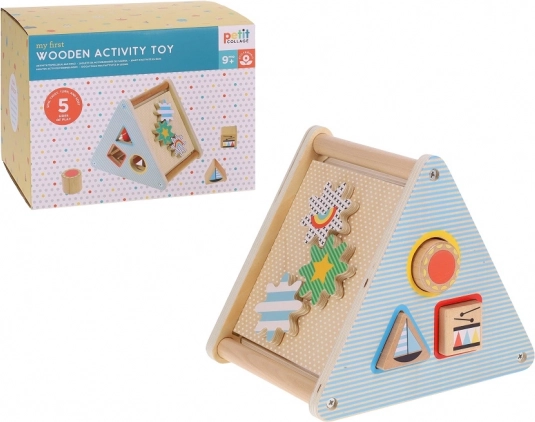 Petit Collage il mio primo giocattolo attivo in legno