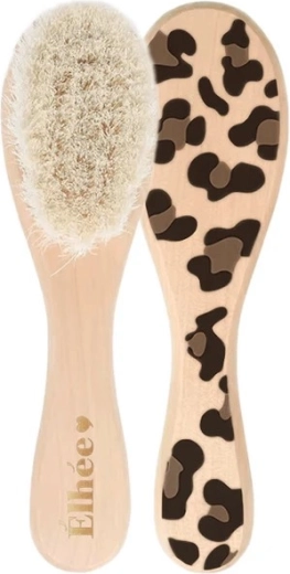 Spazzola per bambini Élhée in legno naturale di ciliegio graouu