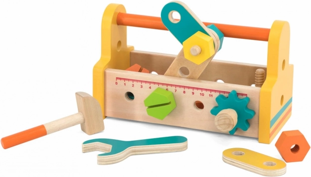 Scatola degli attrezzi in legno per piccoli tuttofare