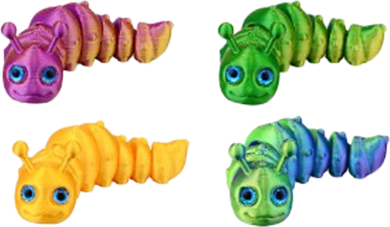 Bruco magico 3D 10 cm