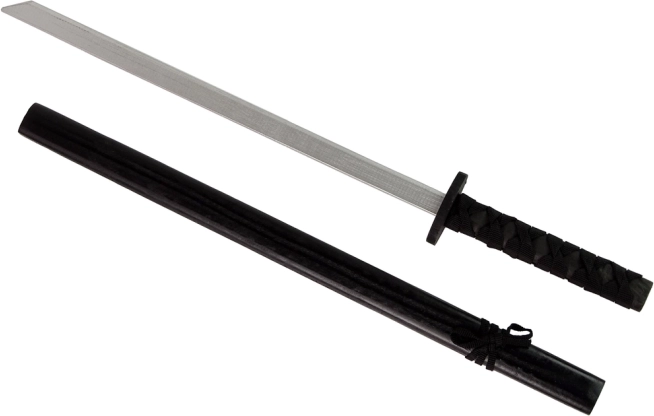 Spada nera in legno per cavaliere 73 cm