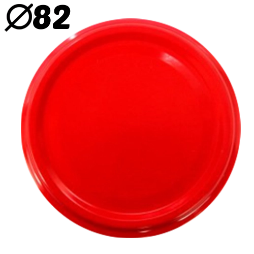 Coperchi a vite FI 82 con 6 intagli, rossi (660 pz)