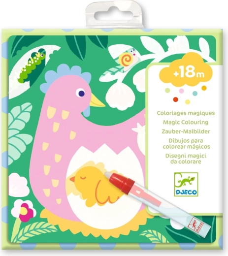 Djeco coloring ad acqua – animaletti in giardino