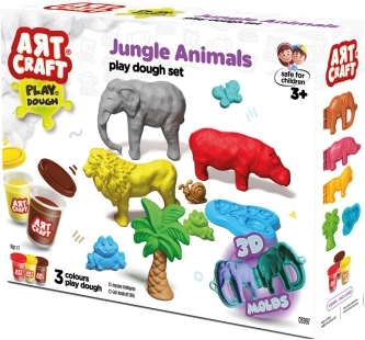 Set Art Craft per modellare animaletti africani 168 g