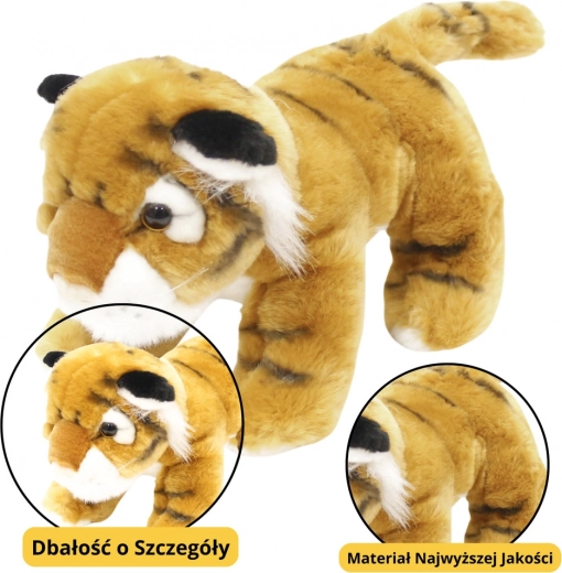 Tigrotto di peluche marrone 25 cm