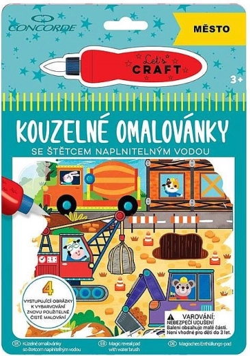 Album da colorare magico CONCORDE – città