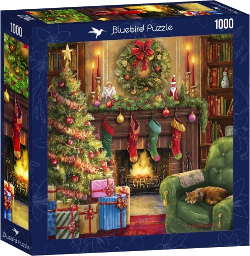 Puzzle quadrato Bluebird "Piacevole serata natalizia" 1000 pezzi