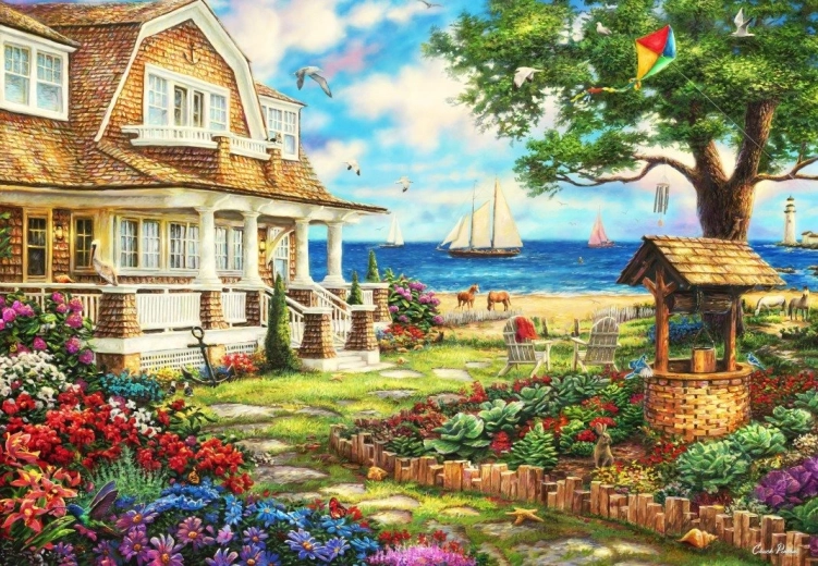 Puzzle Capanna sul mare 1000 pezzi