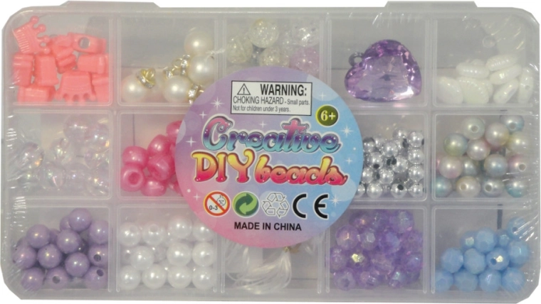 Perline in astuccio con scomparti – set creativo per realizzare gioielli