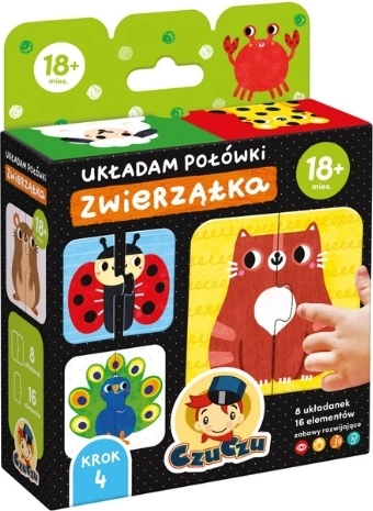 CzuCzu Compongo le metà degli animali – primi puzzle