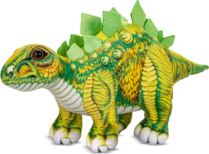 Stegosauro di peluche 36 cm, in piedi