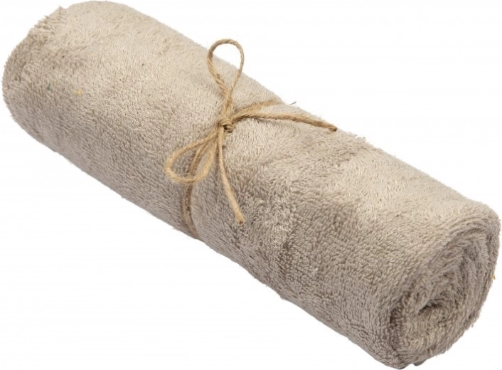 Timboo asciugamano in spugna di bambù feather grey 74 × 110 cm