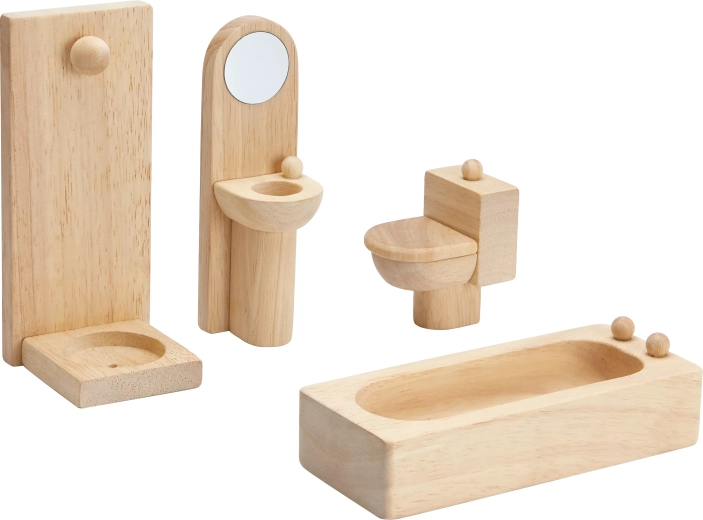 PlanToys set da bagno per casa delle bambole