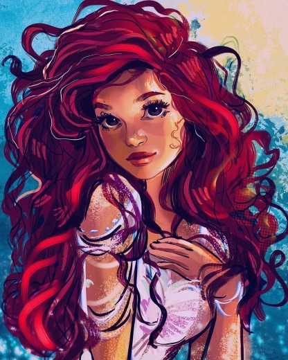 Norimpex pittura diamante ragazza con occhi marroni 30x40cm