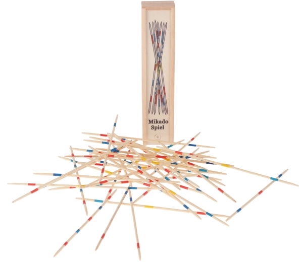 Mikádo – bastoncini in legno in custodia di legno