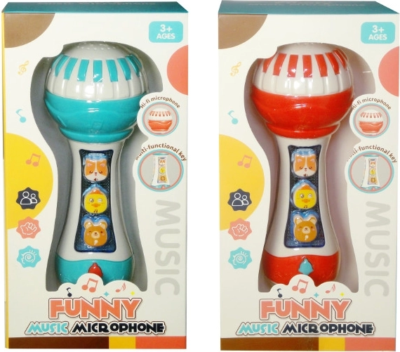 Microfono per bambini con suoni e luce - 1 pezzo