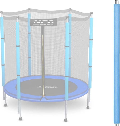 Palo superiore per trampolino con fissaggio per rete esterna 4,5 ft blu Neo-Sport