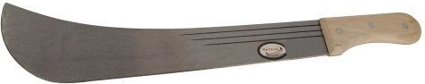 Machete con manico in legno 55 cm, lama in acciaio inox 16″
