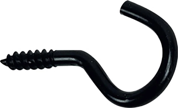 Occhiello aperto 16 × 35 mm nero (10 pz)