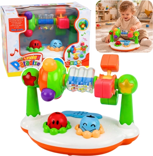 Giocattolo musicale interattivo per neonati con luci e suoni